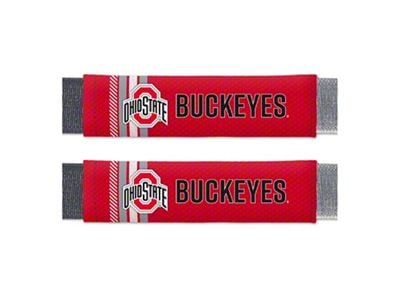 Rally Seatbelt Pads with Ohio State Logo; Red (Universal; Some Adaptation May Be Required)