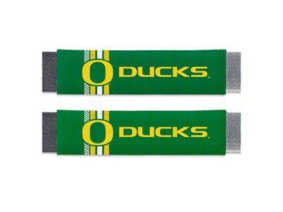 Rally Seatbelt Pads with Oregon Logo; Green (Universal; Some Adaptation May Be Required)