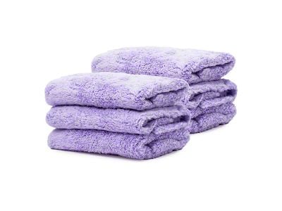 Super Soft Microfiber Dryer Towel; 16-Inch x 16-Inch; Lavender; Pack of 6