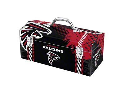 Tool Box with Atlanta Falcons Logo; Red and Black