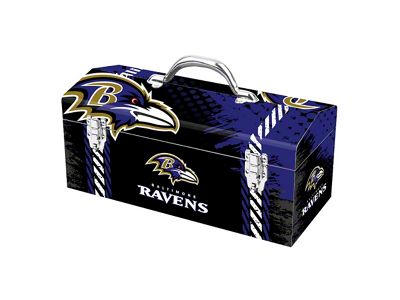 Tool Box with Baltimore Ravens Logo; Purple and Black