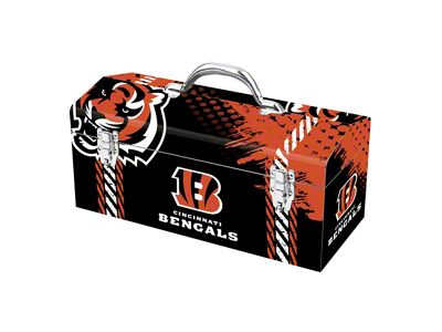 Tool Box with Cincinnati Bengals Logo; Orange and Black