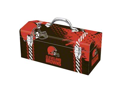 Tool Box with Cleveland Browns Logo; Orange and Brown