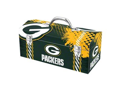 Tool Box with Green Bay Packers Logo; Green and Yellow