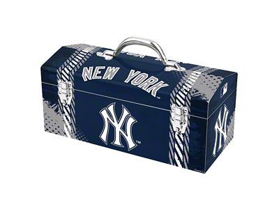 Tool Box with New York Yankees Logo; Blue