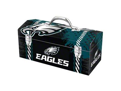 Tool Box with Philadelphia Eagles Logo; Green, Black