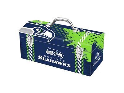 Tool Box with Seattle Seahawks Logo; Blue and Green