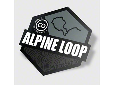 Tred Cred Trail Sticker; Alpine Loop 4x4 (Universal; Some Adaptation May Be Required)