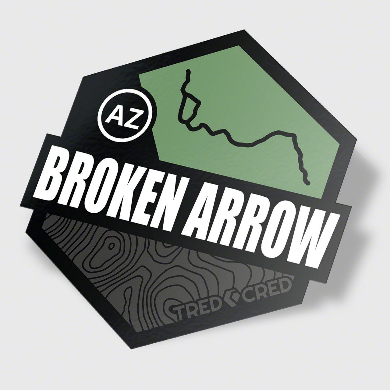 Tred Cred Universal XT Trail Sticker; Broken Arrow 4x4 STKTRL005 ...