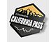 Tred Cred Trail Sticker; California Pass 4x4 (Universal; Some Adaptation May Be Required)