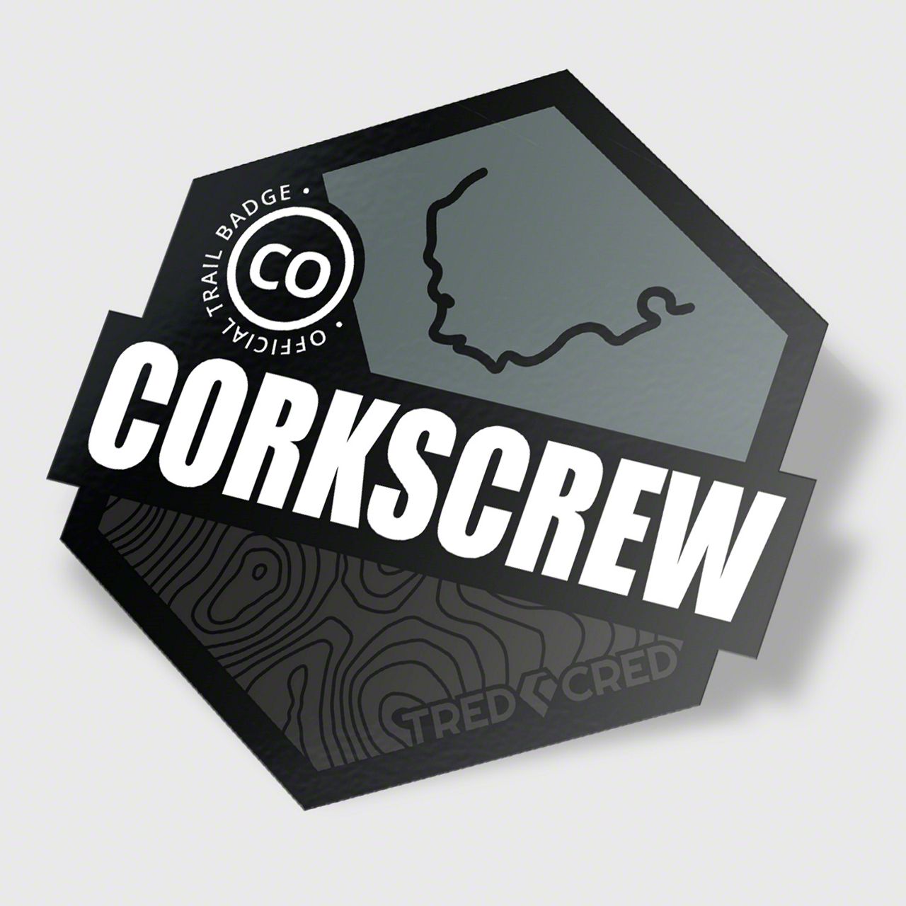 Tred Cred Universal XT Trail Sticker; Corkscrew Gulch 4x4 STKTRL012 ...