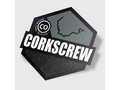 Tred Cred Trail Sticker; Corkscrew Gulch 4x4 (Universal; Some Adaptation May Be Required)