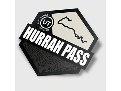 Tred Cred Trail Sticker; Hurrah Pass 4x4 (Universal; Some Adaptation May Be Required)