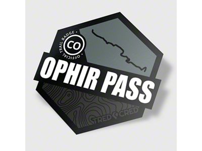 Tred Cred Trail Sticker; Ophir Pass 4x4 (Universal; Some Adaptation May Be Required)