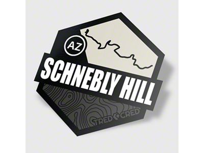 Tred Cred Trail Sticker; Schnebly Hill 4x4 (Universal; Some Adaptation May Be Required)