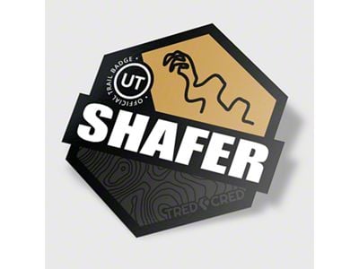 Tred Cred Trail Sticker; Shafer 4x4 (Universal; Some Adaptation May Be Required)