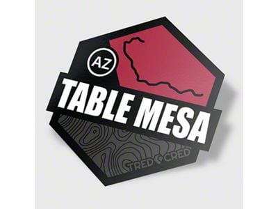 Tred Cred Trail Sticker; Table Mesa 4x4 (Universal; Some Adaptation May Be Required)