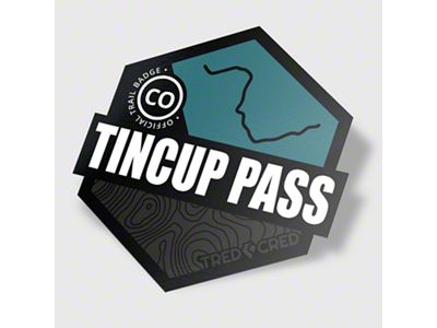 Tred Cred Trail Sticker; Tincup Pass 4x4 (Universal; Some Adaptation May Be Required)