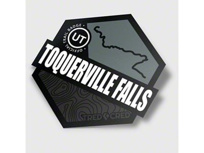 Tred Cred Trail Sticker; Toquerville Falls 4x4 (Universal; Some Adaptation May Be Required)