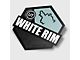 Tred Cred Trail Sticker; White Rim 4x4 (Universal; Some Adaptation May Be Required)