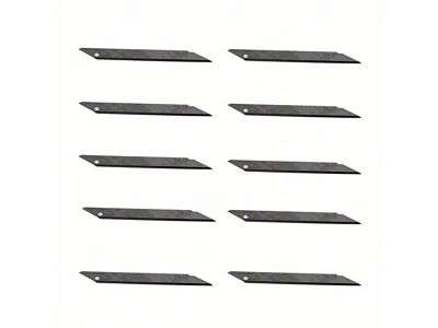 Vinyl Wrap 9mm Carbon Steel Blades; 30-Degree; 100-Pack