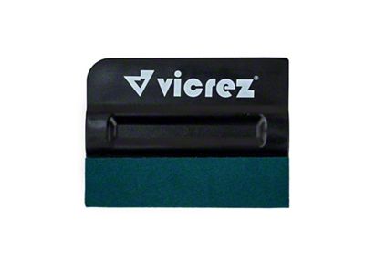 Vinyl Wrap Magnetic Pro-Tint Bondo Squeegee; Dark Green Suede Edge