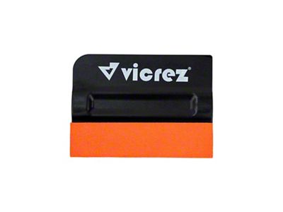 Vinyl Wrap Magnetic Pro-Tint Bondo Squeegee; Orange Suede Edge