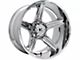 V-Rock Off-Road Wheels Ambush X Chrome Wheel; 20x10; -24mm Offset (20-24 Jeep Gladiator JT)