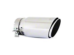 Vance & Hines Twin Slash Exhaust Tip; 5-Inch; Polished (Fits 4-Inch Tailpipe)