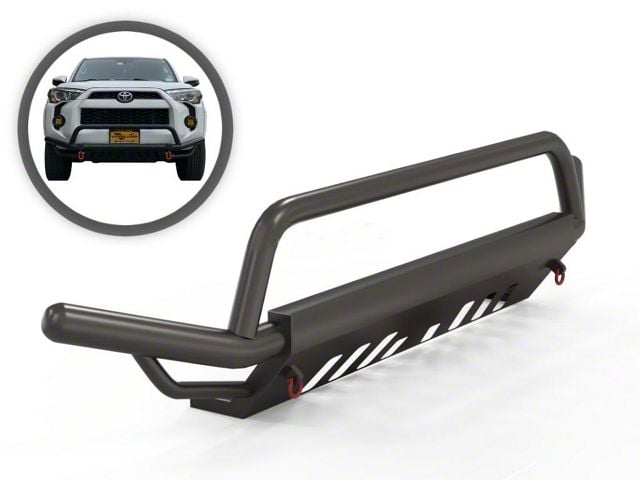 Endurance Runner Bull Bar with 2.50-Inch LED Cube Lights; Black (03-24 4Runner, Excluding TRD)