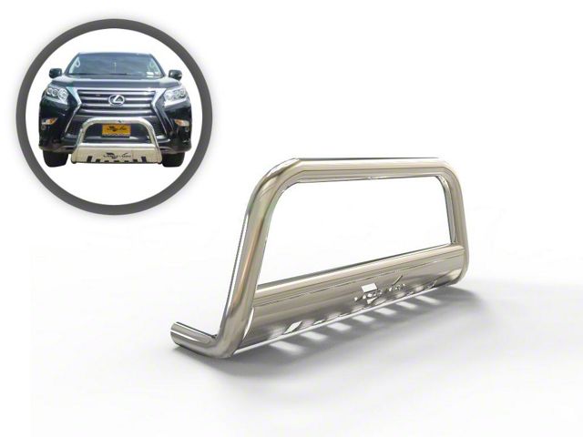 Classic Bull Bar with Skid Plate; Stainless Steel (03-24 4Runner, Excluding TRD)