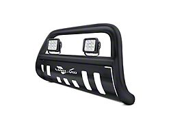 Bull Bar with 4.50-Inch LED Cube Lights; Black (14-23 Jeep Cherokee KL)