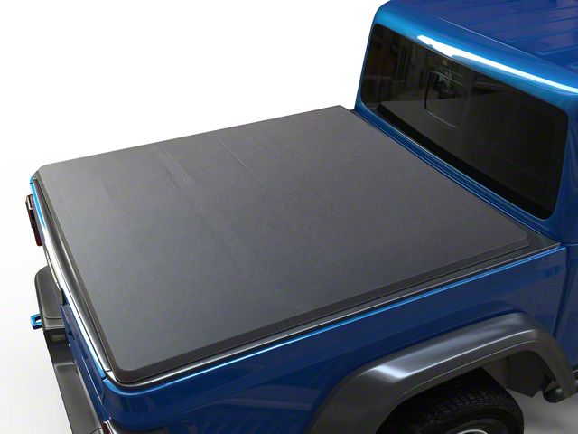 Soft Quad-Fold Tonneau Cover; Black (20-24 Jeep Gladiator JT)