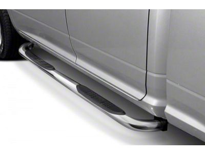 3-Inch Round Side Step Bars; Stainless Steel (11-21 Jeep Grand Cherokee WK2)