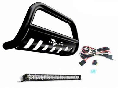 Bull Bar with 20-Inch LED Light Bar; Black (15-23 Jeep Renegade BU)