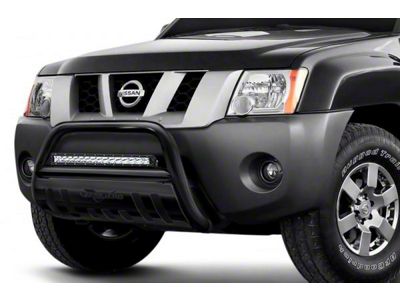 Bull Bar with 20-Inch LED Light Bar; Black (05-15 Tacoma, Excluding TRD Pro)