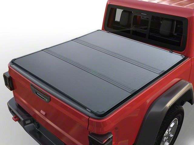 Hard Tri-Fold Tonneau Cover; Black (16-23 Tacoma)