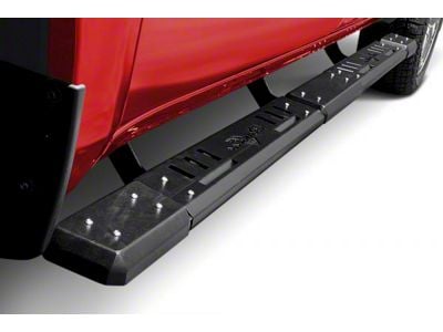 Optimus Side Step Bars; Black (07-21 Tundra Double Cab)