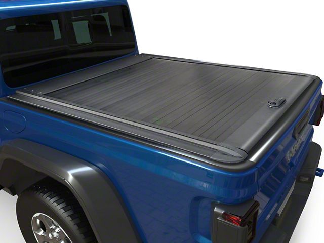 Retractable Tonneau Cover; Black (14-21 Tundra)