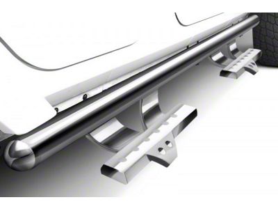 V Signature Side Step Bars; Stainless Steel (07-21 Tundra CrewMax)