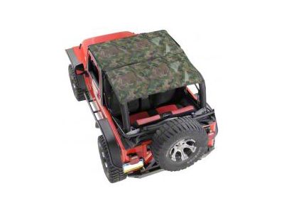 KoolBreez Full-Length Sun Screen Brief Top; Camouflage (97-02 Jeep Wrangler TJ)