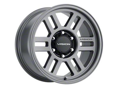 Vision Off-Road Manx 2 Overland Satin Gray 6-Lug Wheel; 17x9; -12mm Offset (05-15 Tacoma)