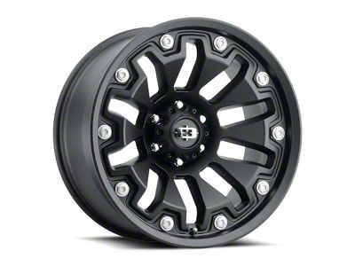 Vision Off-Road Armor Satin Black Wheel; 18x9; -12mm Offset (20-24 Jeep Gladiator JT)