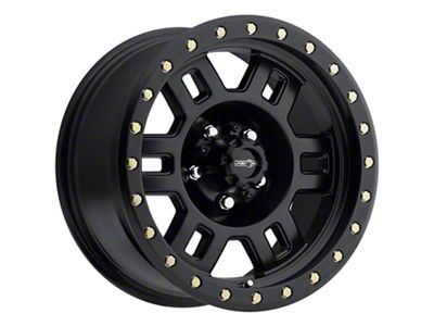 Vision Off-Road Manx Matte Black Wheel; 17x8.5; 0mm Offset (20-24 Jeep Gladiator JT)