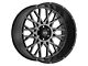 Vision Off-Road Rocker Anthracite with Satin Black Lip Wheel; 18x9 (20-24 Jeep Gladiator JT)