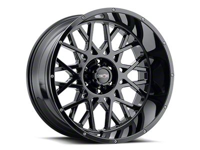 Vision Off-Road Rocker Gloss Black Wheel; 18x9 (18-24 Jeep Wrangler JL)