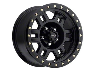 Vision Off-Road Manx Matte Black Wheel; 17x8.5 (07-18 Jeep Wrangler JK)