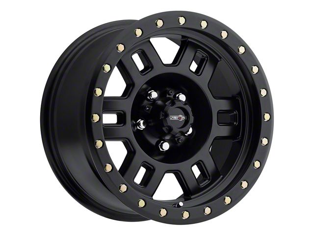 Vision Off-Road Manx Matte Black Wheel; 17x8.5 (07-18 Jeep Wrangler JK)