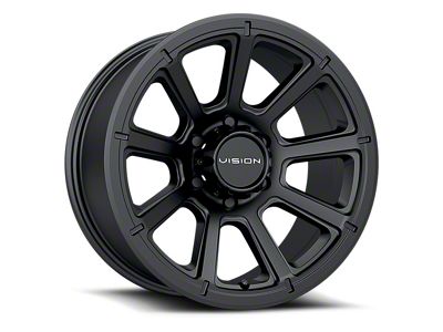 Vision Off-Road Turbine Matte Black 6-Lug Wheel; 17x8.5; 18mm Offset (03-09 4Runner)