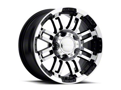 Vision Off-Road Warrior Gloss Black Machined 6-Lug Wheel; 18x8.5; 18mm Offset (03-09 4Runner)